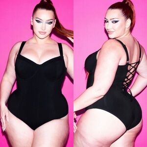 TA3 Lifty One Piece Swimsuit 3X Black D/DD Slimming Shaping Smoothing Plus Size
